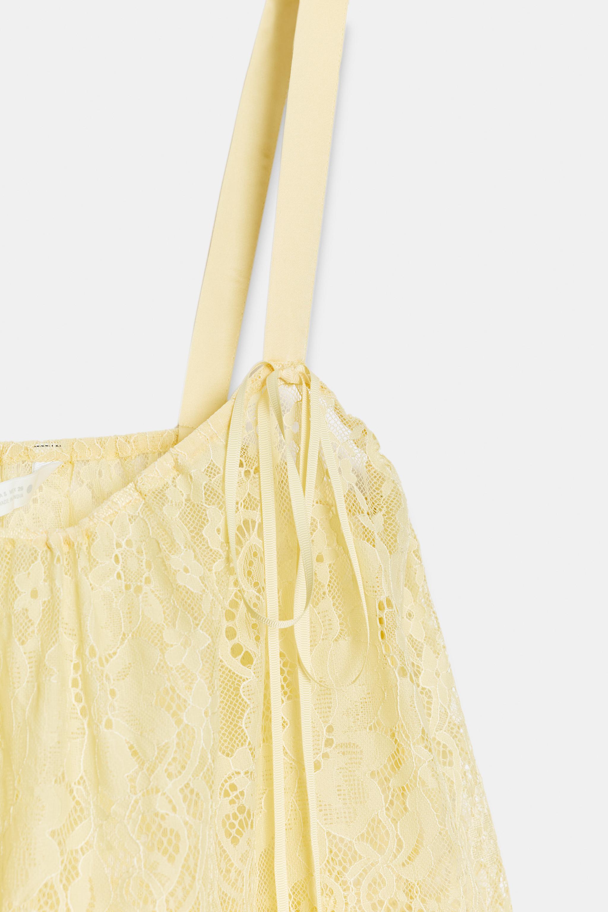 ZW COLLECTION SATIN EFFECT LACE TOP